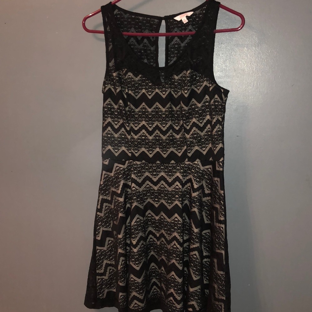 Classic Black Lace Mini Dress